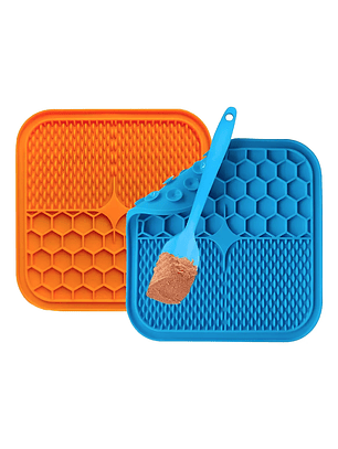 Plato Lamer Cuadrado con Espátula