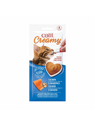 Catit Creamy Sabor Salmón Camarones