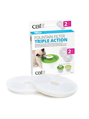 Catit Filtros Fuente Triple Acción 2 Unidades