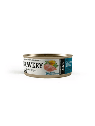 Bravery Lata Adult Cat Pollo y Arvejas 70gr
