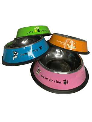 Plato Acero Pequeño de Colores