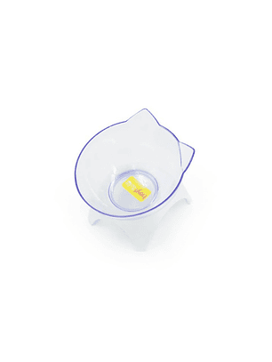 Plato Elevado Gato Transparente