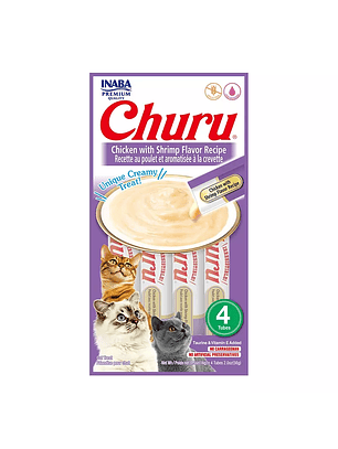 Churu Cat Pollo Camarón 4 Unidades