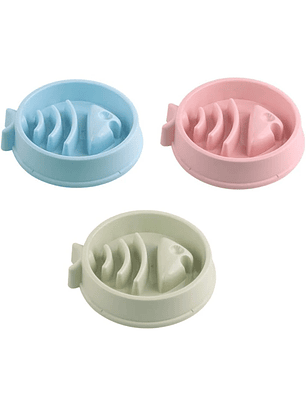 Plato Alimentación Lenta Forma de Pez