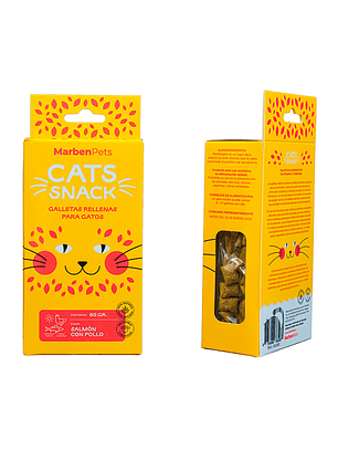 Cats Snack Galleta Rellena Salmón con Pollo