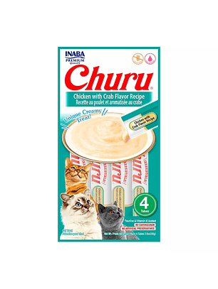Churu Cat Pollo Cangrejo 4 Unidades