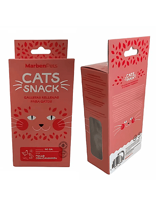 Cats Snack Galleta Rellena Pollo con Camarón