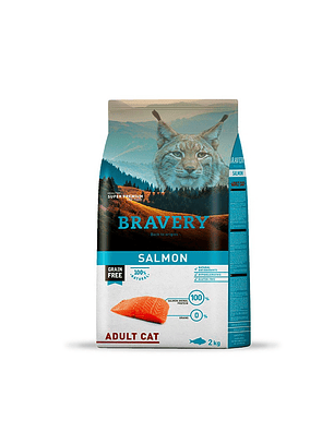 Bravery Salmon Adult Cat 2kg