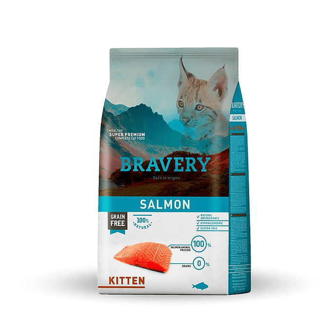 Bravery Salmon Kitten 2kg 1