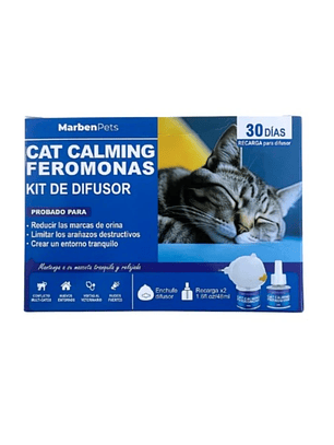 Cat Calming Feromonas Difusor Doble Recarga