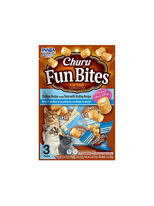 Churu Fun Bites Gato Atún Pollo Ostión