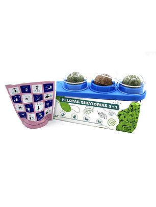 Pelotas de Catnip Giratorias 3+1