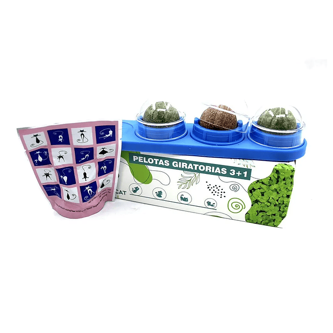 Pelotas de Catnip Giratorias 3+1 1
