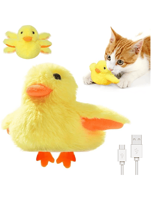 Pet Gravity Pato Sonoro con Movimiento para Gato