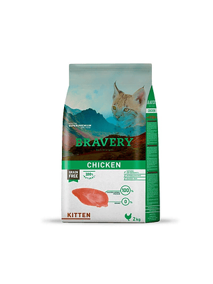 Bravery Chicken Kitten 2kg 