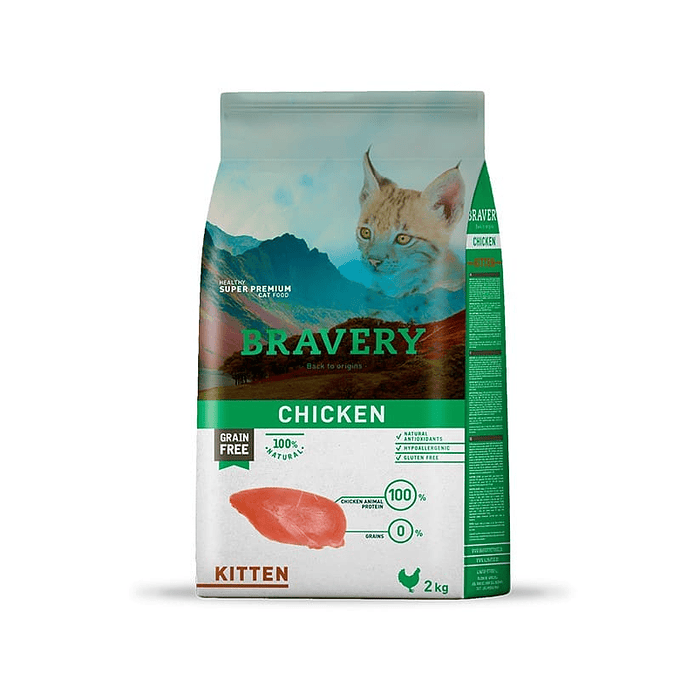 Bravery Chicken Kitten 2kg  1