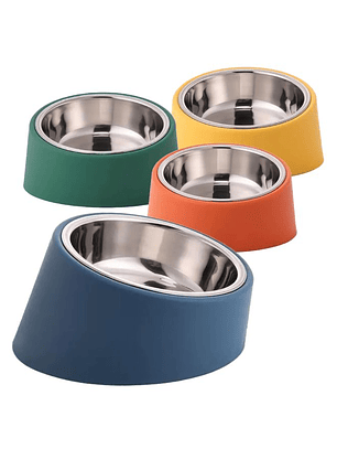 Wonder Pet Plato Inclinado de Acero Inoxidable 