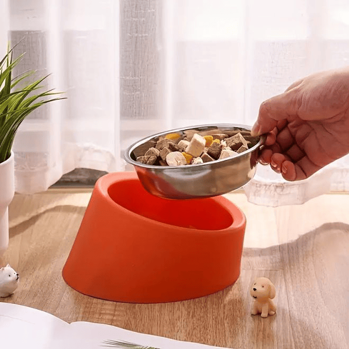 Wonder Pet Plato Inclinado de Acero Inoxidable  2