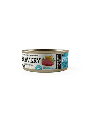 Bravery Lata Adult Cat Atún y Arvejas 70gr 