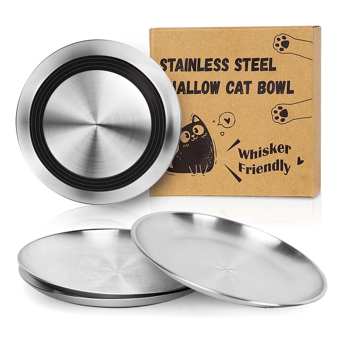 Plato Acero Inoxidable Whisker Friendly (2 unidades) 1