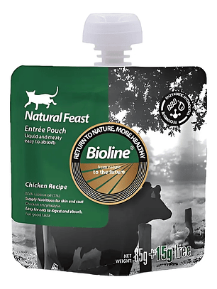 Bioline Pouch Alimento Completo Pollo 100gr