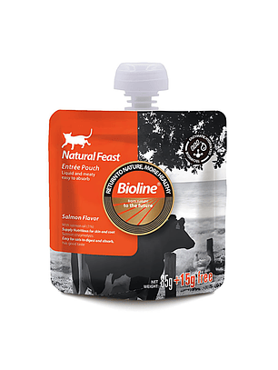 Bioline Pouch Alimento Completo Salmón 100gr