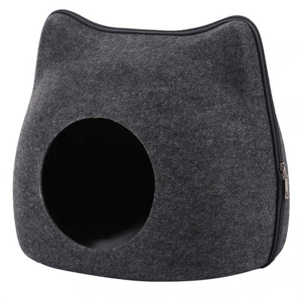 Refugio Iglú de Fieltro Forma de Gato 3