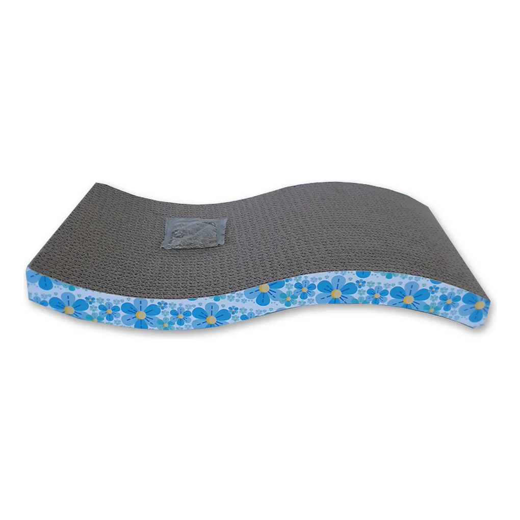 Rascador Curvo con Diseño de Flores  1