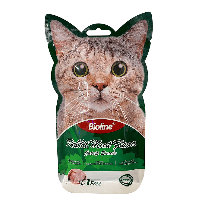 Bioline Cremoso con Catnip Sabor Conejo 5 Unidades 1