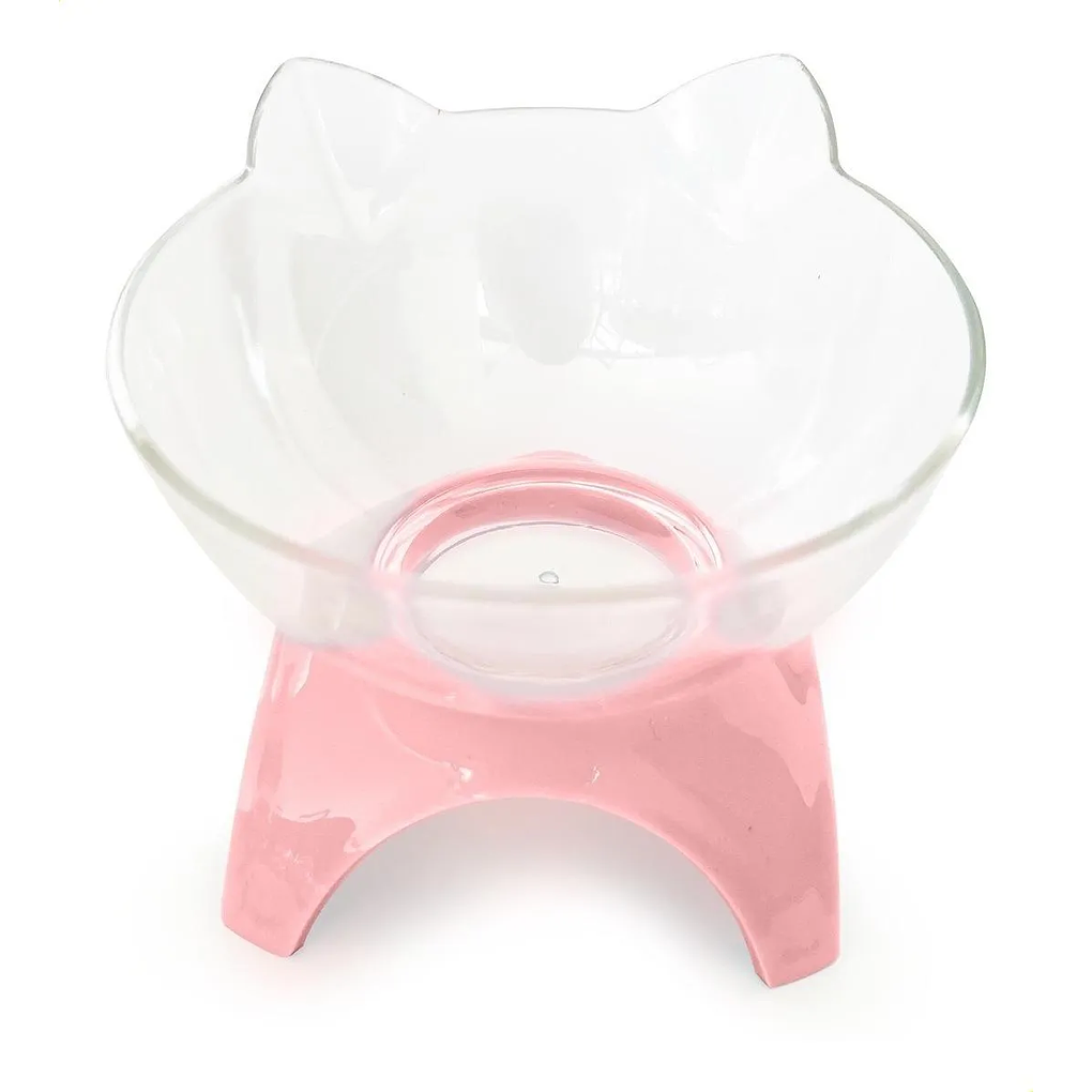 Plato Elevado Plástico Trasparente  2