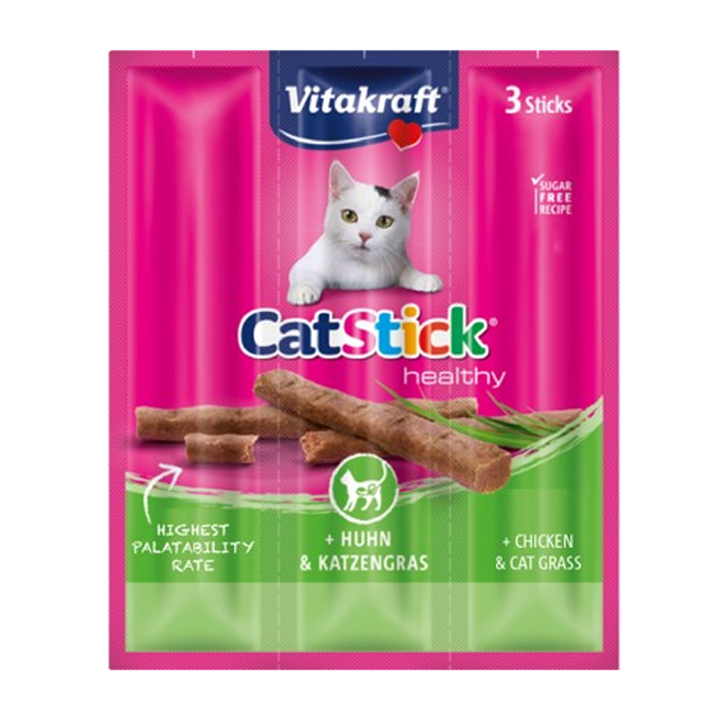 Vitakraft Cat Stick Pollo y Hierba Gatera  1