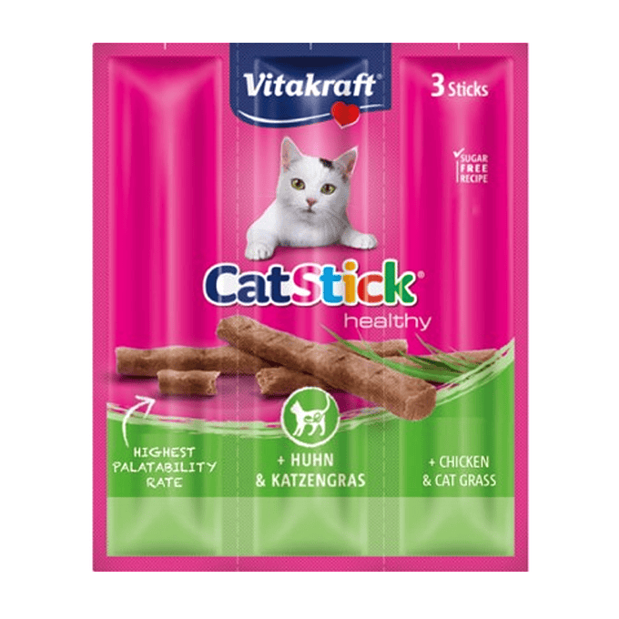 Vitakraft Cat Stick Pollo y Hierba Gatera  1
