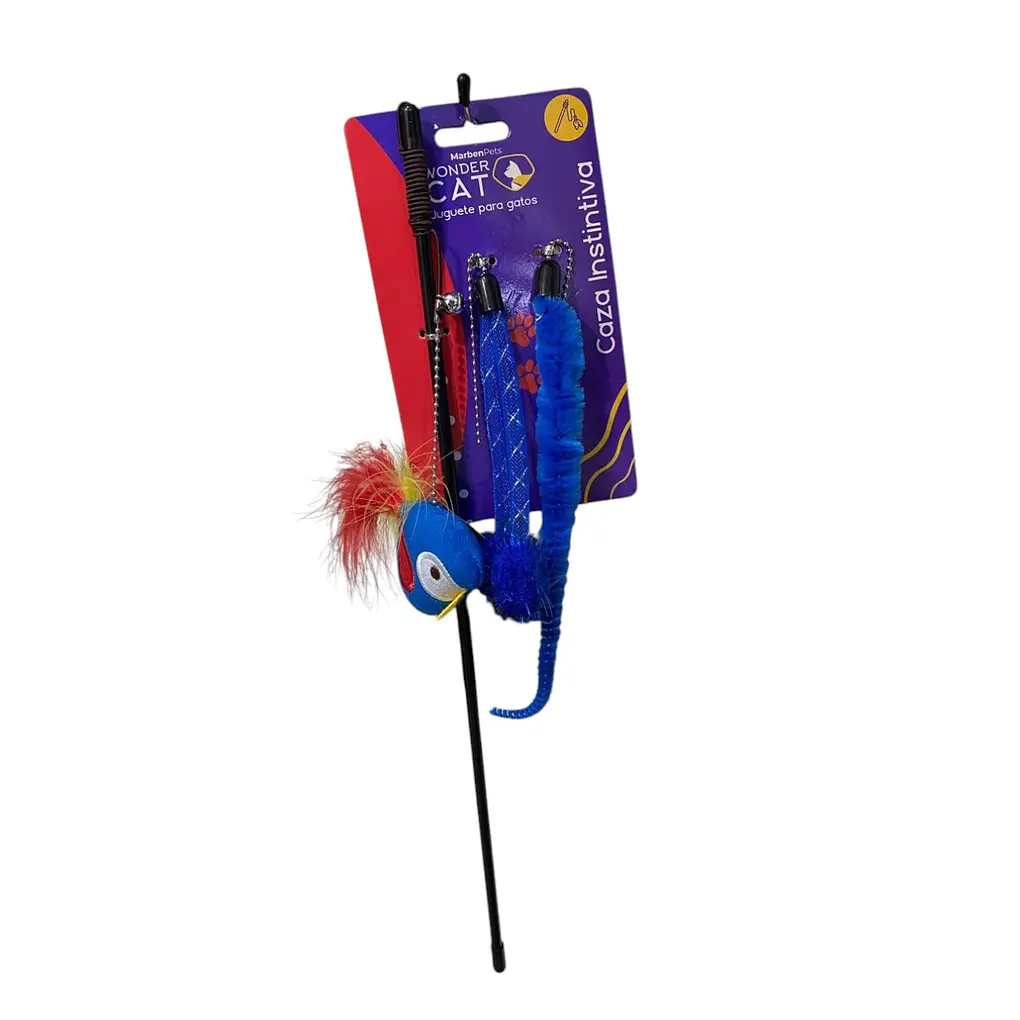 Wonder Cat Varita 3 Señuelos Azules  1