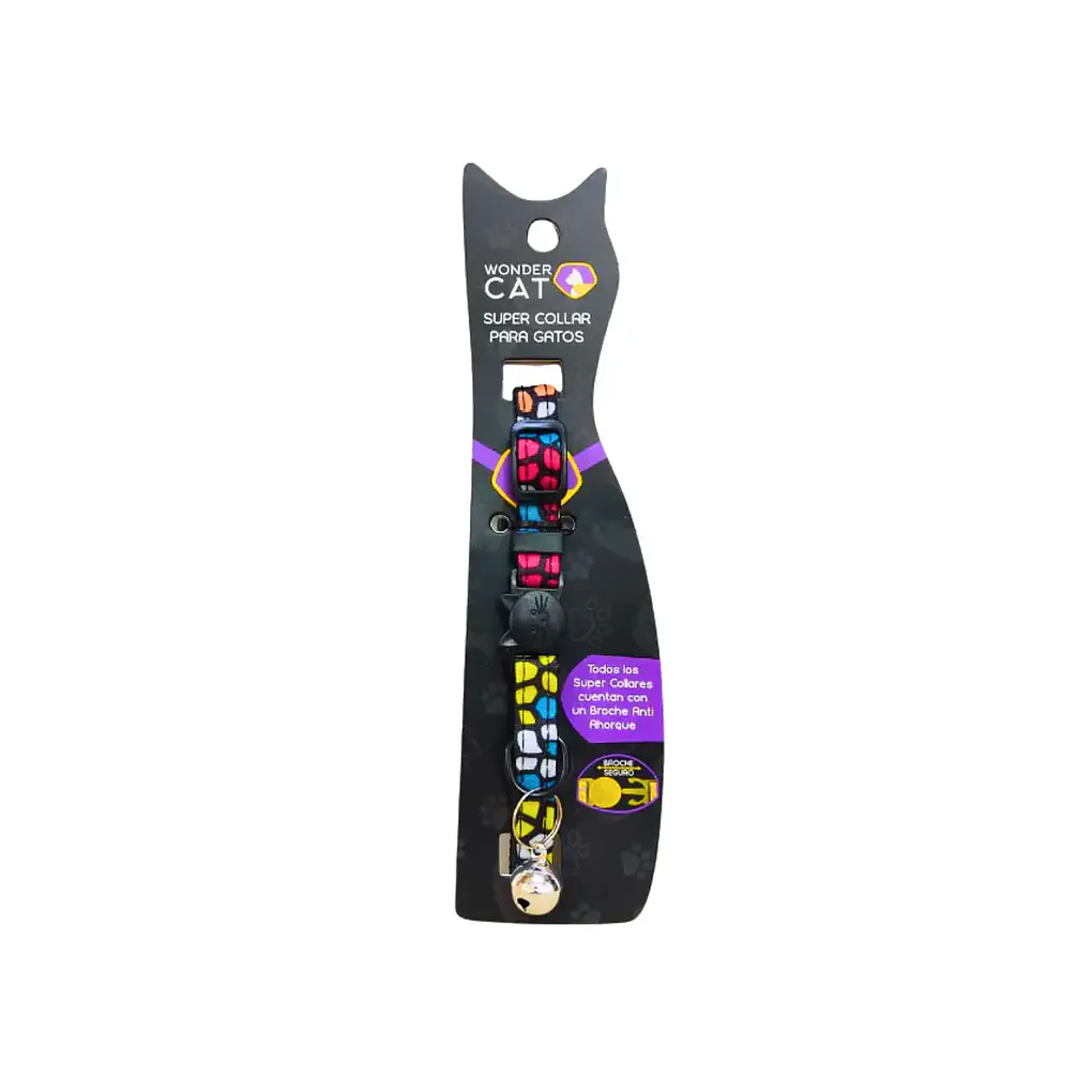 Wonder Cat Collar Antiahorque Diseño Rocas 1