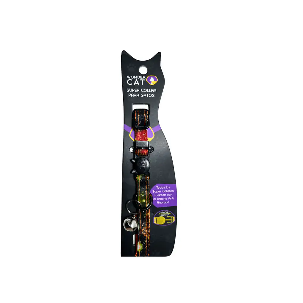 Wonder Cat Collar Antiahorque Diseño Galaxia 1