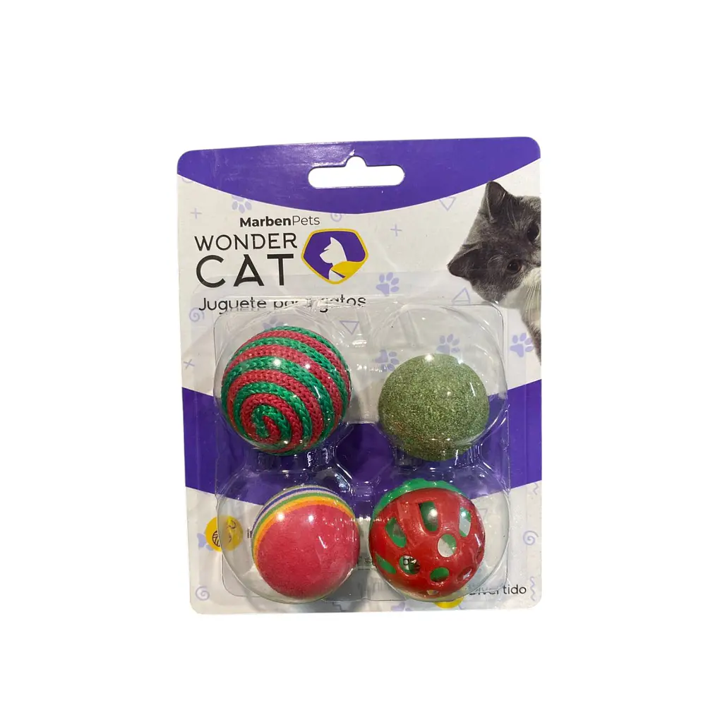 Wonder Cat Set 4 Pelotas Surtidas  1