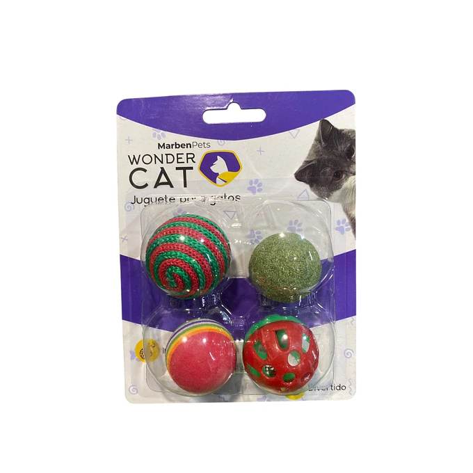 Wonder Cat Set 4 Pelotas Surtidas  1