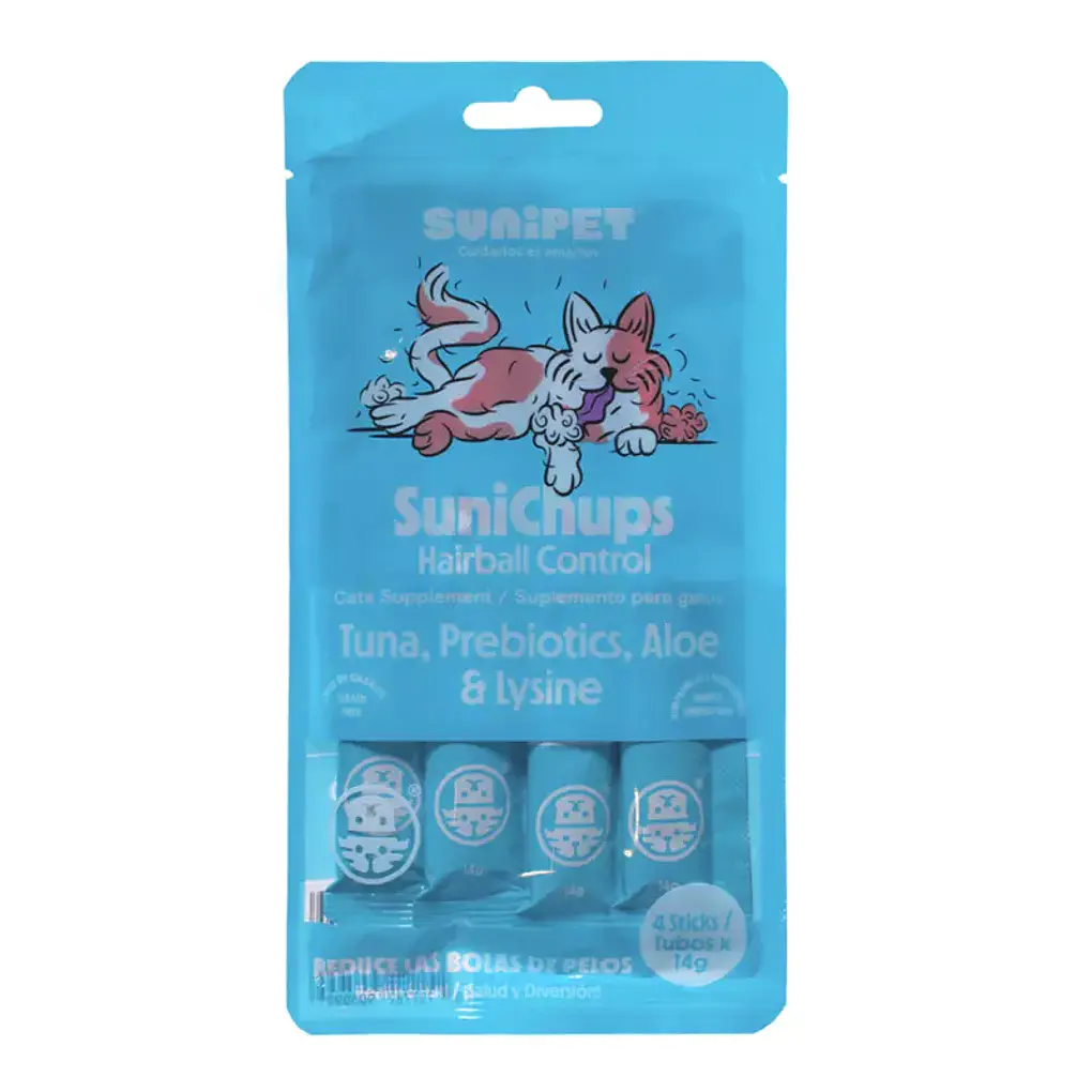 SuniChups Hairball Control 4 Unidades  1