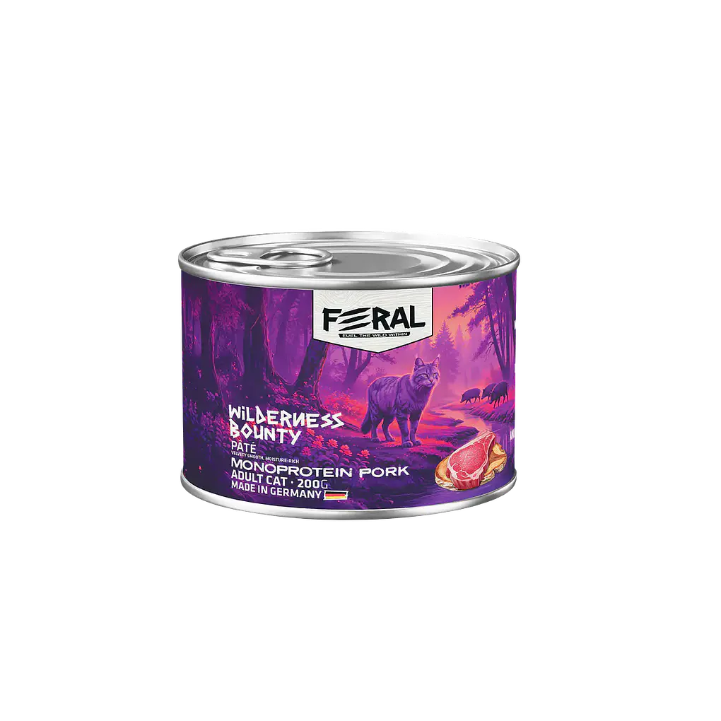 Feral Lata Gato Adulto- Cerdo Monoproteico 200gr  1