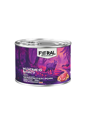 Feral Lata Gato Adulto- Cerdo Monoproteico 200gr 