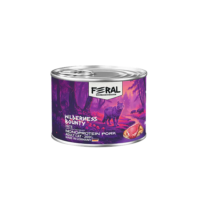 Feral Lata Gato Adulto- Cerdo Monoproteico 200gr  1