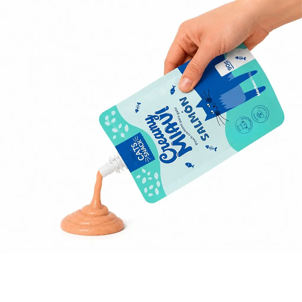 Cats Snack Creamy Miau! Salmón 90gr  2