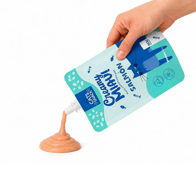 Cats Snack Creamy Miau! Salmón 90gr  2