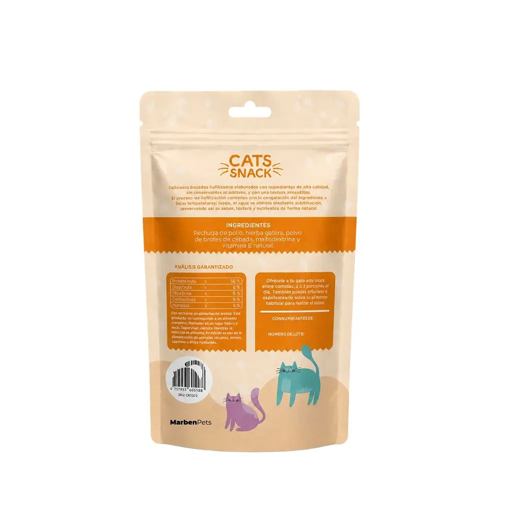 Pollo Liofilizado Con Catnip 50gr  2