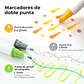 OHUHU KUMIMI 24 MARCADORES DOBLE PUNTA - Miniatura 3