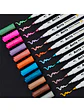 ARRTX MARCADORES METÁLICOS DE PINTURA ACRÍLICA 12 COLORES PUNTA PINCEL - Miniatura 2