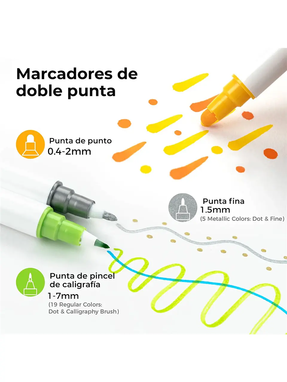 OHUHU KUMIMI 24 MARCADORES DOBLE PUNTA 3