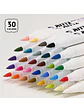 ARRTX MARCADORES ACRÍLICOS DE 30 COLORES (PUNTA PINCEL) - Miniatura 3