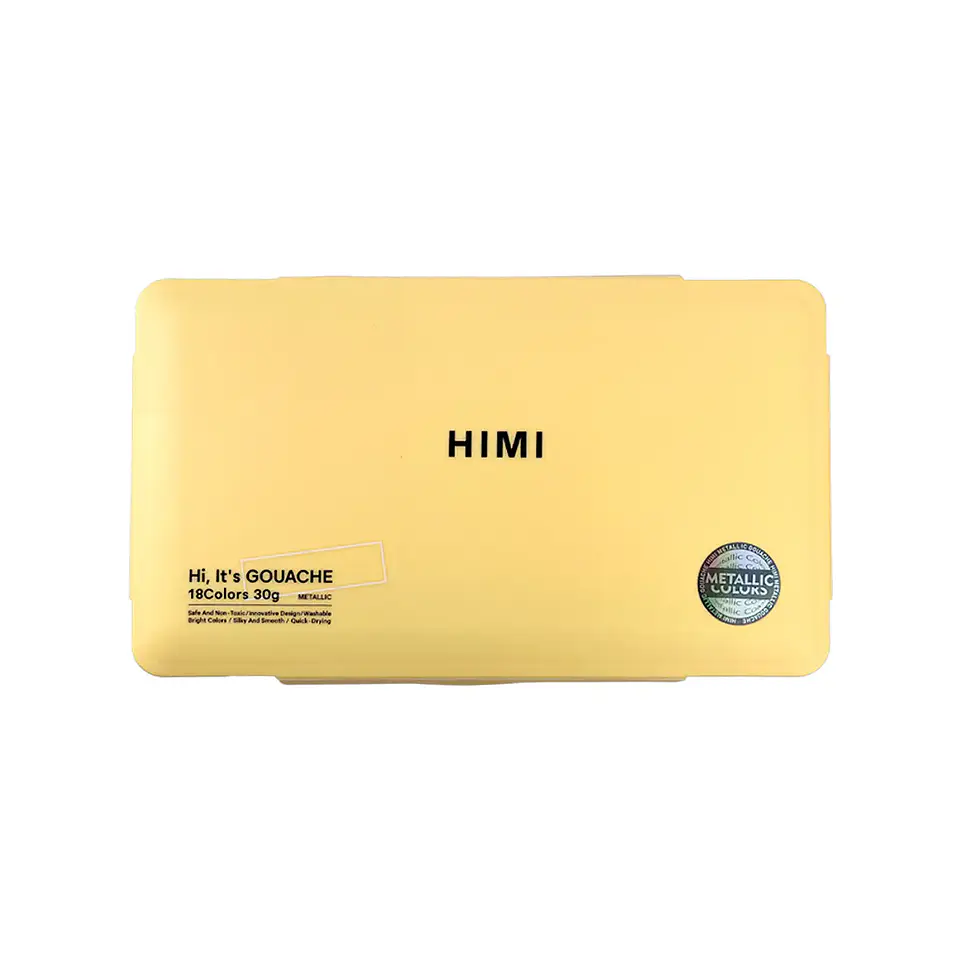 HIMI PINTURA GOUACHE METALIZADA 18 COLORES 30ML (NO INCLUYE PINCEL) 1
