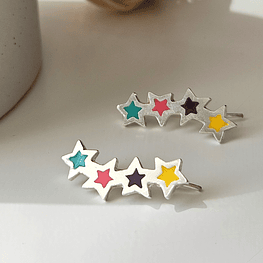 Aros Trepadores Estrellas Multicolor